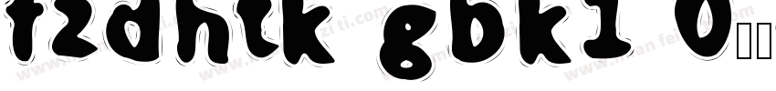 fzdhtk gbk1 0字体字体转换